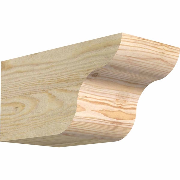 Ekena Millwork Carmel Rough Sawn Rafter Tail, Douglas Fir, 6"W x 6"H x 12"L RFT06X06X12CAR00RDF - main